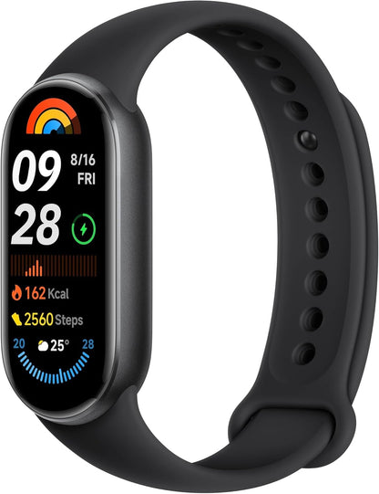 Xiaomi Smart Band 9 - Bracelet d'activité, autonomie jusqu'à 21 Jours, écran AMOLED avec taux de rafraîchissement de 60 Hz, capteur de fréquence Cardiaque, Noir